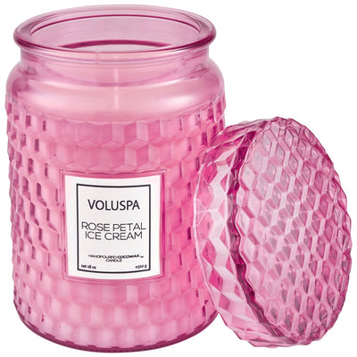 product image for rose petal ice cream large jar candle 1 42