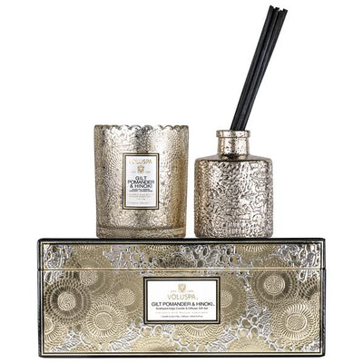 product image of gilt pomander hinoki candle and diffuser gift set 1 564