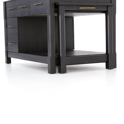 product image for Ian Kitchen Island In Black Acacia 71