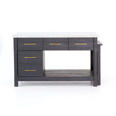 product image for Ian Kitchen Island In Black Acacia 70