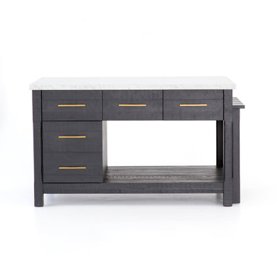 product image for Ian Kitchen Island In Black Acacia 93