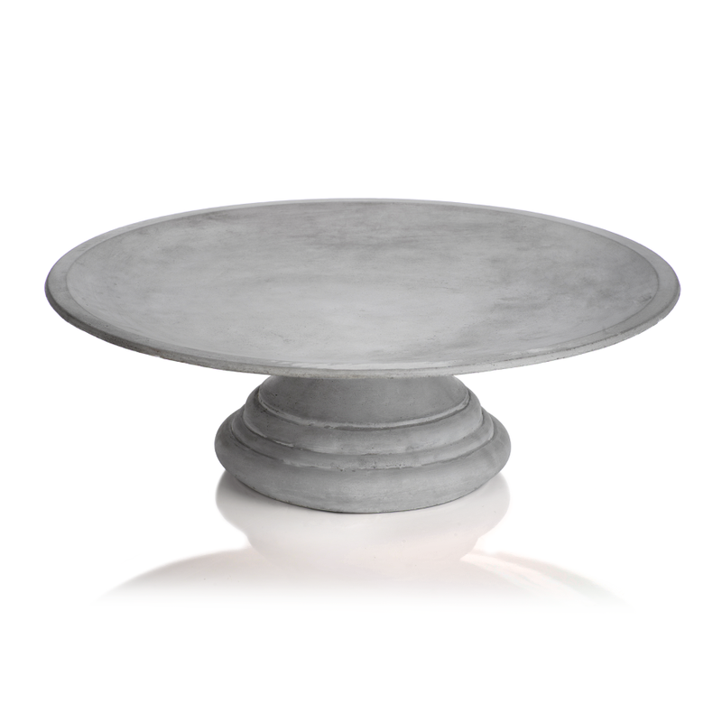 media image for giverny diameter concrete footed plate by zodax vt 1268 1 288