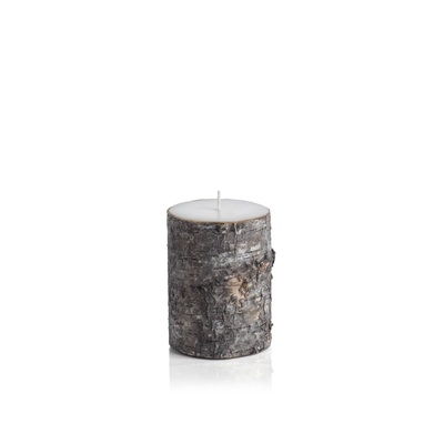 product image of dark birchwood fragrance free pillar candle 1 533