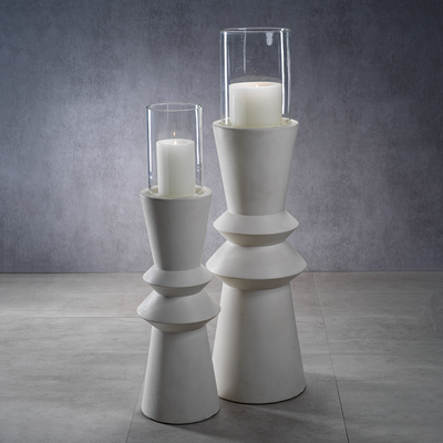 product image for maldives pillar hurricane candle holder by zodax vt 1321 4 84