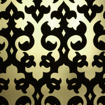 product image of Grille Wallpaper in Black/Gold by Burke Decor 564