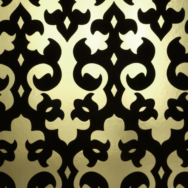 media image for sample grille wallpaper in black gold by burke decor 1 269