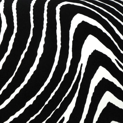 product image for Zebra Stripes Velvet Flock Wallpaper in Black/White by Burke Decor 10