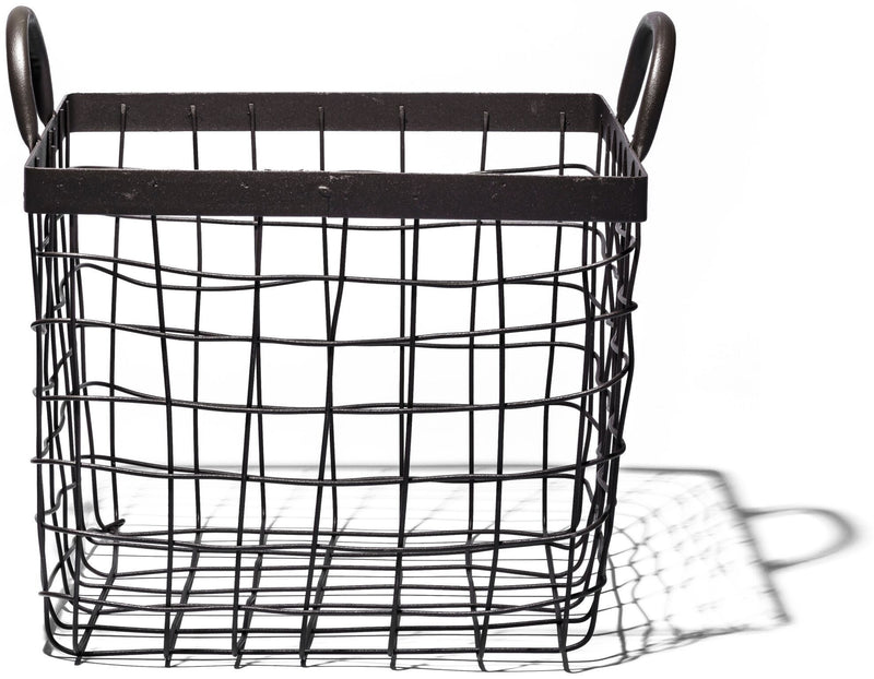 media image for square basket with handle small design by puebco 3 24