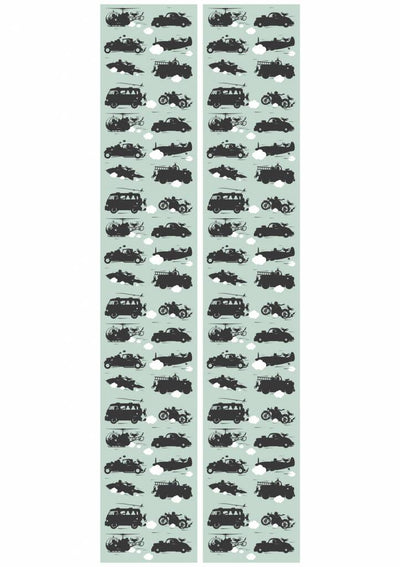 product image for Vehicles Kids Wallpaper in Green by KEK Amsterdam 82