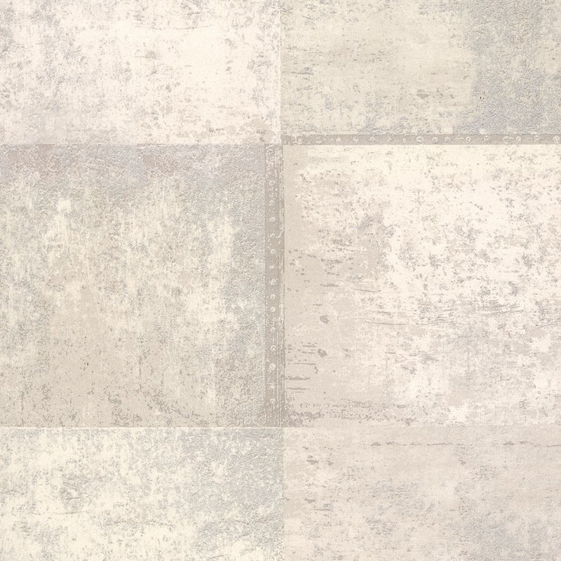 media image for Vela Distressed Geometric Wallpaper in Ivory from the Polished Collection by Brewster Home Fashions 249