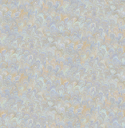 product image of Venetian Paper Wallpaper in Gold, Purple, and Blue from the Aerial Collection by Mayflower Wallpaper 550
