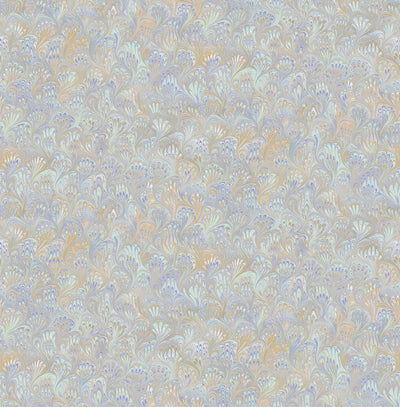 product image of Venetian Paper Wallpaper in Gold, Purple, and Blue from the Aerial Collection by Mayflower Wallpaper 550