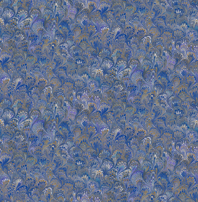 product image of Venetian Paper Wallpaper in Purple, Blue, and Gold from the Aerial Collection by Mayflower Wallpaper 541