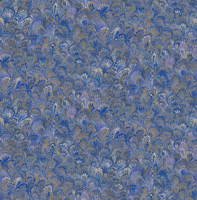 product image of Venetian Paper Wallpaper in Purple, Blue, and Gold from the Aerial Collection by Mayflower Wallpaper 541