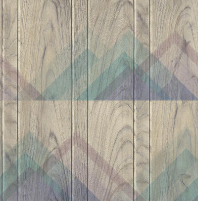 product image of Vermont Wallpaper in Purple, Blue, and Sand from the Aerial Collection by Mayflower Wallpaper 580