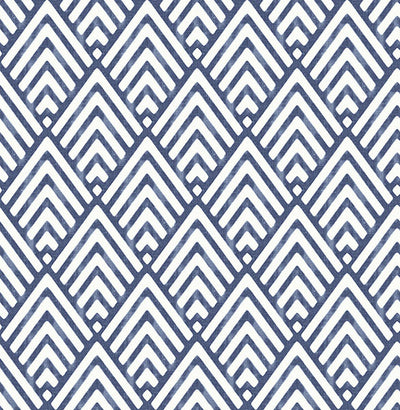 product image of sample vertex indigo diamond geometric wallpaper from the symetrie collection by brewster home fashions 1 569