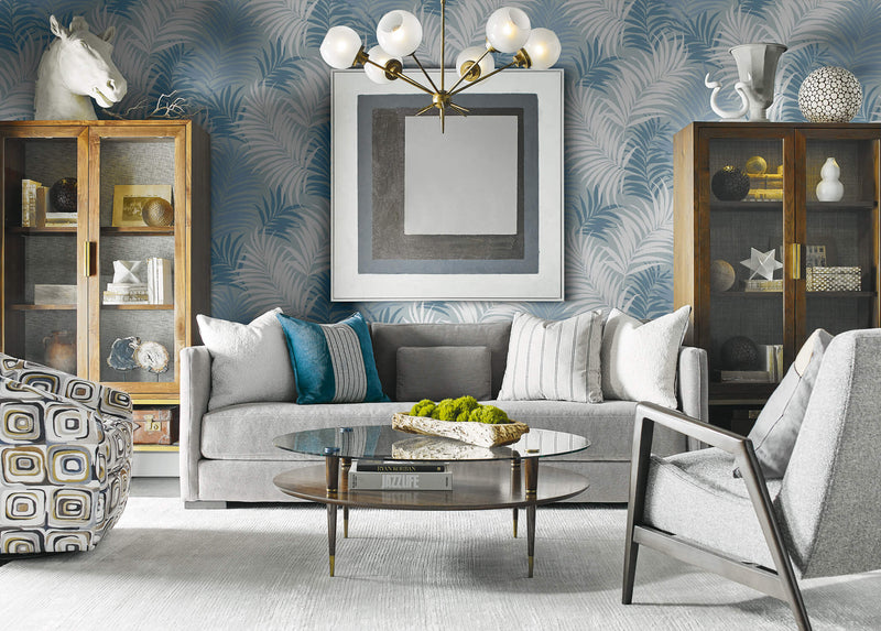 media image for Via Palma Wallpaper in Blue from the Luxe Retreat Collection by Seabrook Wallcoverings 291