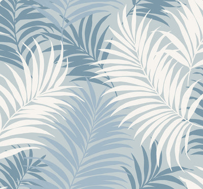 product image of sample via palma wallpaper in blue from the luxe retreat collection by seabrook wallcoverings 1 566