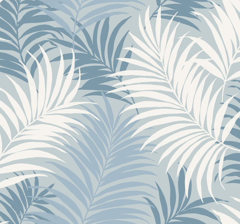 media image for sample via palma wallpaper in blue from the luxe retreat collection by seabrook wallcoverings 1 263