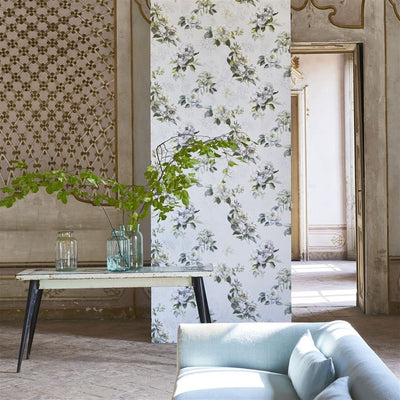product image for Victorine Wallpaper in Cloud from the Mandora Collection by Designers Guild 95