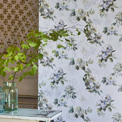 product image for Victorine Wallpaper in Cloud from the Mandora Collection by Designers Guild 65