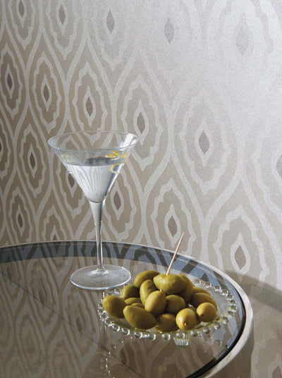product image for Vignola Wallpaper in Silver by Nina Campbell for Osborne & Little 69