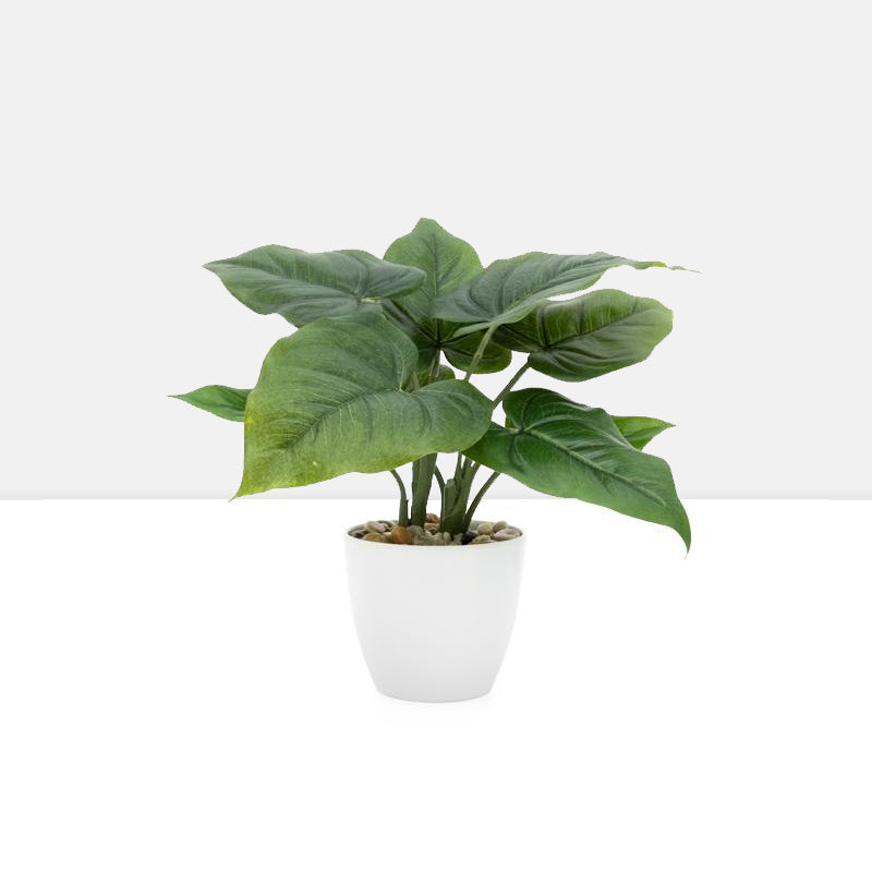 media image for villa 4 5 diameter faux potted 10 plant in calla leaf design by torre tagus 1 293