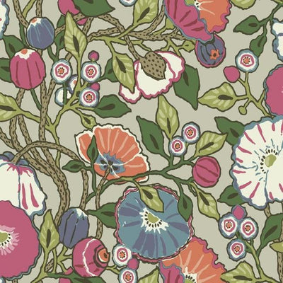 product image of Vincent Poppies Wallpaper in Brights from the Conservatory Collection by York Wallcoverings 548