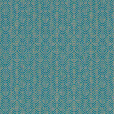 product image of Vintage Art Deco Wallpaper in Teal by Walls Republic 585