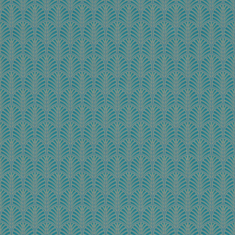 media image for sample vintage art deco wallpaper in teal by walls republic 1 290