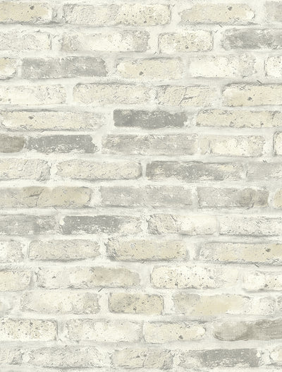product image of sample vintage brick wallpaper in soft neutral from the vintage home 2 collection by wallquest 1 591
