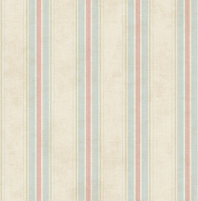 product image of Vintage Stripe Wallpaper in Primary from the Vintage Home 2 Collection by Wallquest 593