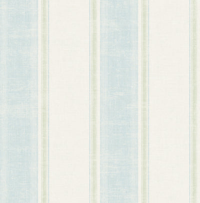 product image of Vintage Wide Stripe Wallpaper in Fresh Blue from the Vintage Home 2 Collection by Wallquest 571