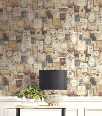 product image for Vintage Wine Wallpaper from the Vintage Home 2 Collection by Wallquest 81