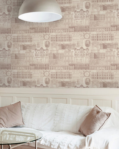 product image for Vitruvius Wallpaper in Taupe from the Eclectic Collection by Mind the Gap 77