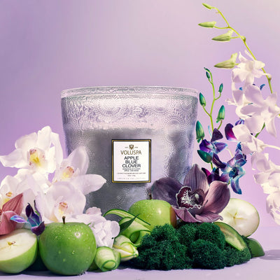product image for Apple Blue Clover 5 Wick Hearth Candle 7