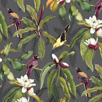 product image for Michelia Charcoal Wallpaper from the Empyrea Collection by Osborne & Little 82