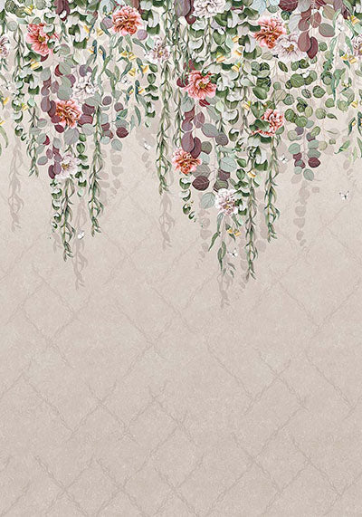 product image for Eucalyptus Linen/Coral Wallpaper from the Empyrea Collection by Osborne & Little 13