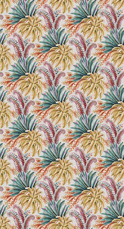 product image for Paloma Gold/Emerald/Fuchsia Wallpaper from the Empyrea Collection by Osborne & Little 6