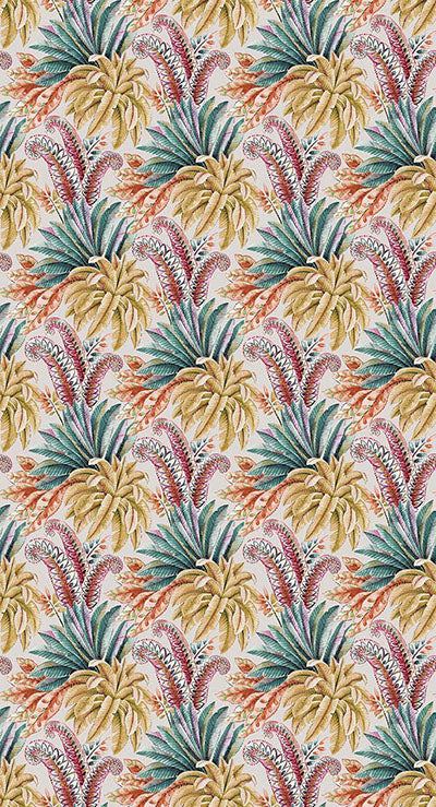 media image for Paloma Gold/Emerald/Fuchsia Wallpaper from the Empyrea Collection by Osborne & Little 291
