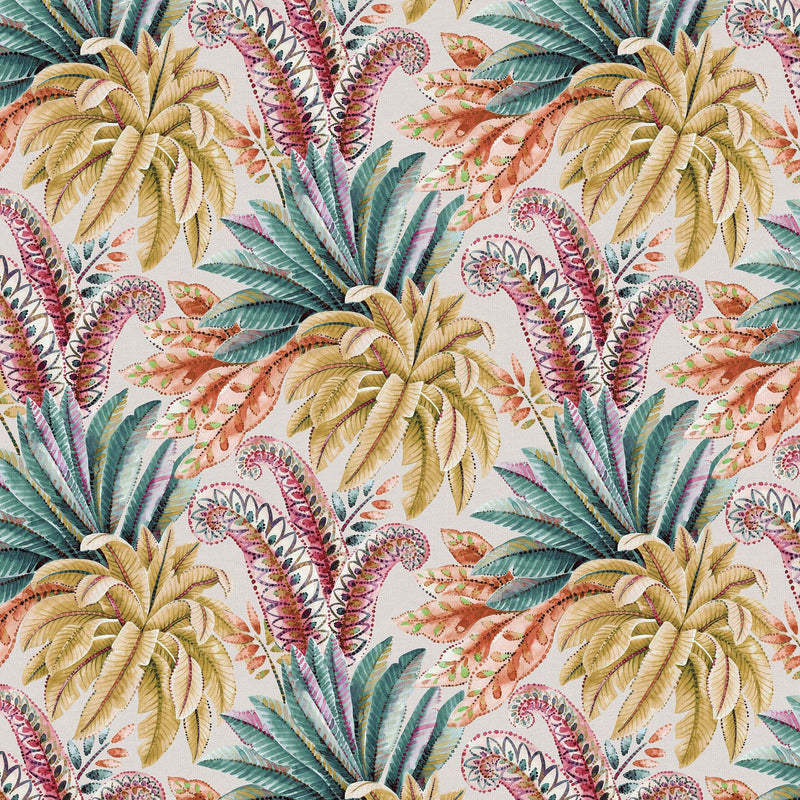 media image for Paloma Gold/Emerald/Fuchsia Wallpaper from the Empyrea Collection by Osborne & Little 227