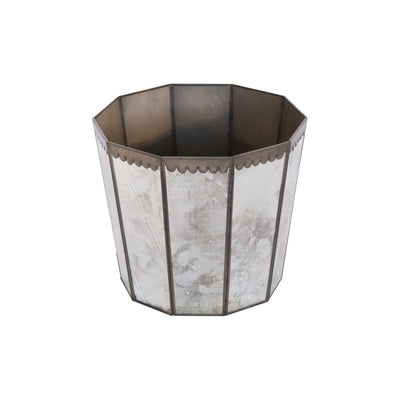 product image of Antique Mirror Hex Wastebasket 1 580