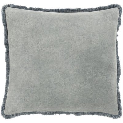 product image of Washed Cotton Velvet WCV-003 Pillow in Medium Grey by Surya 524