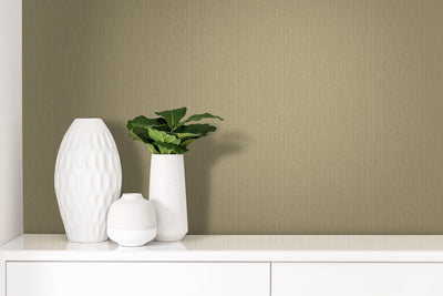 product image for Textile Effect Vertical Wallpaper in Brown Goldish 87