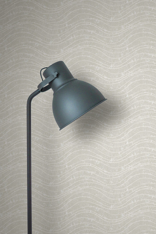 media image for Waves Effect Wallpaper in Light Grey 252