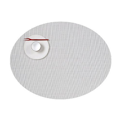 product image for mini basketweave oval placemat by chilewich 100130 002 21 15