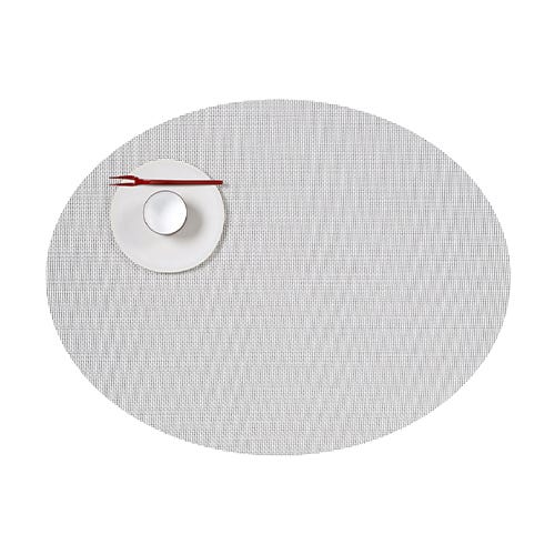 media image for mini basketweave oval placemat by chilewich 100130 002 21 283