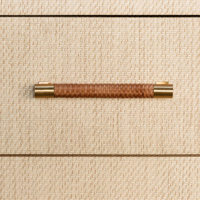 product image for rattan wrapped handle with antique brass end caps by bd studio ii winchester hbr 2 28