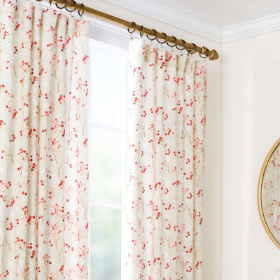 product image for stockbridge satin brass curtain rod by annie selke pc2327 cr144 2 54