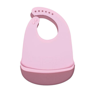 product image for catchie bib dusty rose powder pink by we might be tiny 2 30